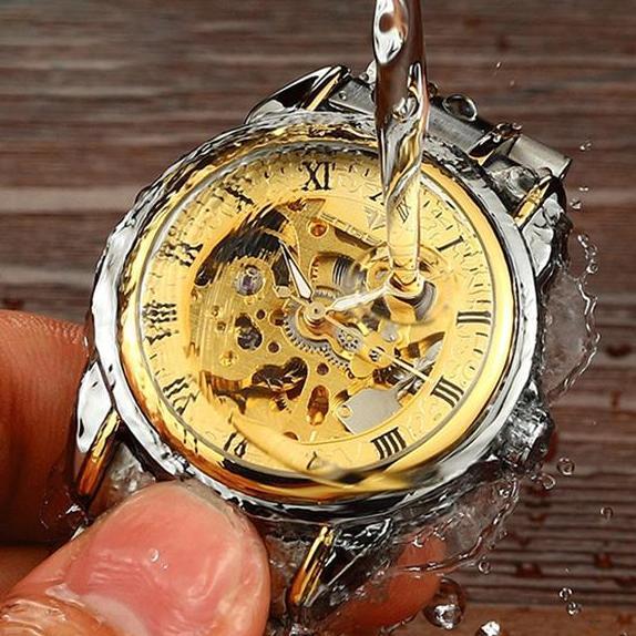 Wgwg- Fngeen 8866 Otomatis Jam Tangan Pria Anti Air Fashion Stainless Steel Original Mekanis Waterpr