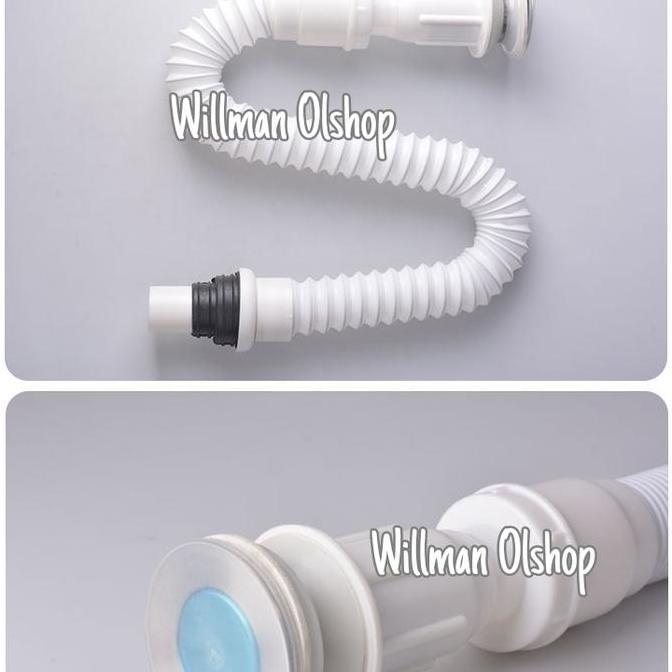 Whsxy- Sifon Wastafel Fleksibel Afur Wastafel Pembuangan Wastafel
