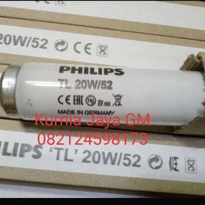 PHILIPS TL UV BLUE LIGHT 20 WATT /UV LIGHT BAYI KUNING LAMPU SAJA ORIGINAL DAN TERPERCAYA