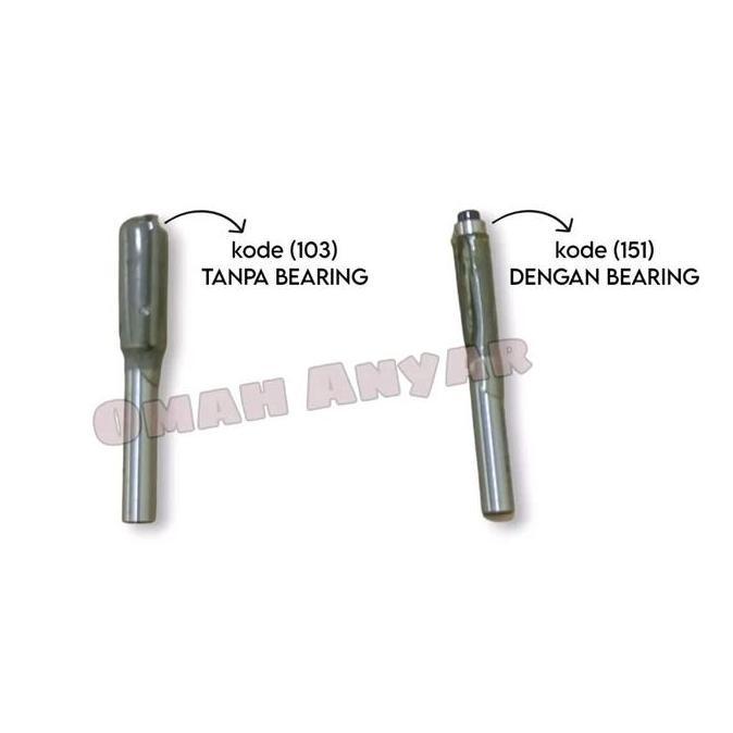 Mata Router Straight Trimmer Bits Profil 8mm Pemotong HPL Benz