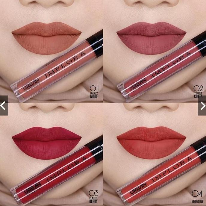 IMPLORA LIPCREAM URBAN MATTE BPOM ORIGINAL LIP CREAM Bibir Waterproof Kosmetik Wajah Lipstik Liquid