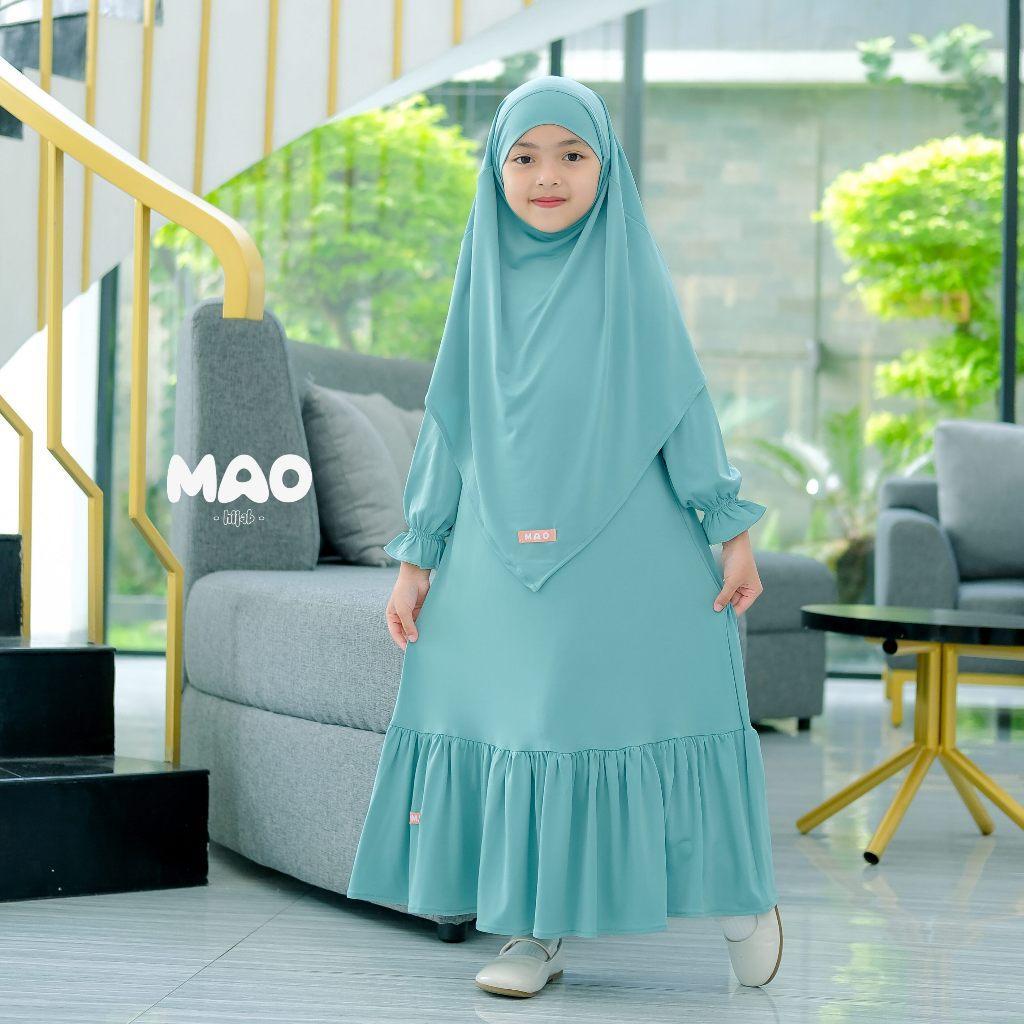 Maohijab - Mecca Gamis Abaya Anak Set French Khimar