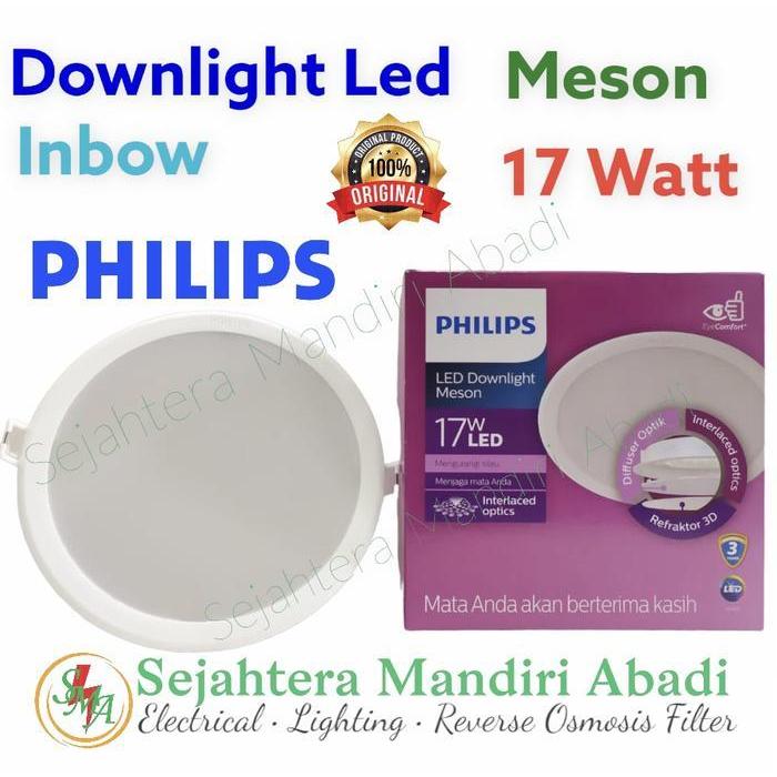 Downlight Philips Led 17 Watt Meson Bulat Inbow