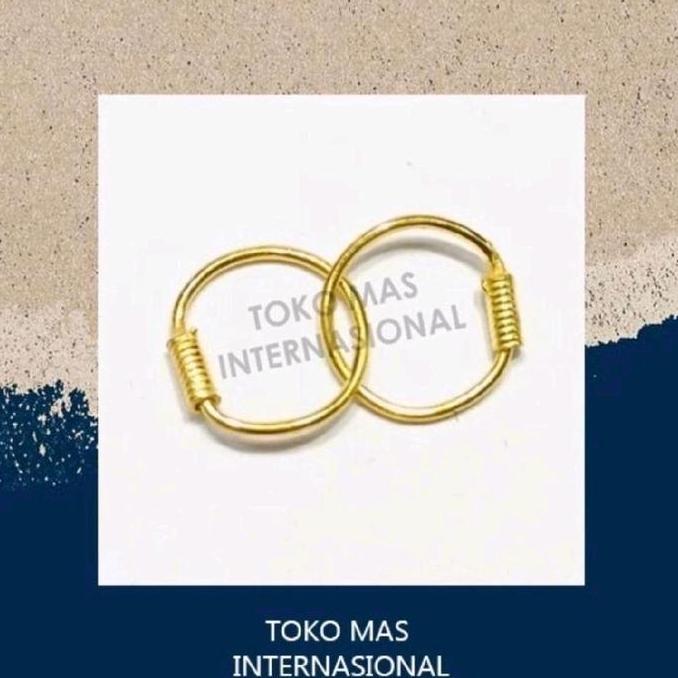 Anting Emas Kenip Bayi 0.5 Gram 0.5gr 1/2gr Emas 24 Karat 24K Terlaris