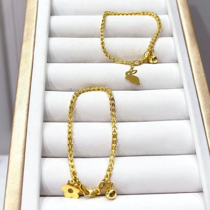 Gelang emas 700 (16K) anak variasi mainan berat 1-3 gram an gold Terlaris