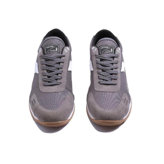 Kakikaki- Footstep Footwear Sepatu Sneaker Signature Pria Fusion V2 Grey Original Shoes Kerja Casual