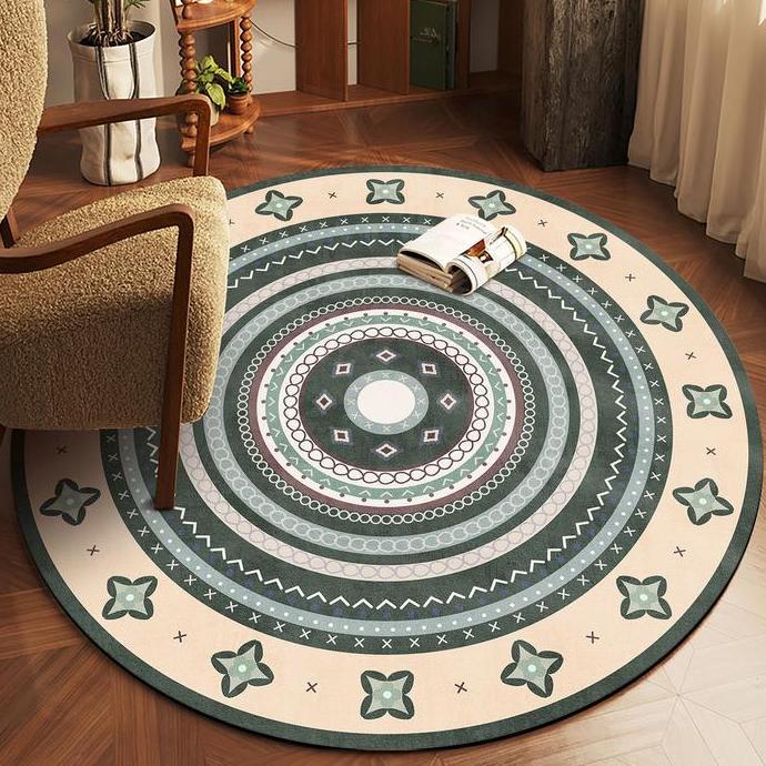 NEWKarpet bundar, keset pintu, karpet bundar ruang tamu, keset ruang tamu, karpet ruang tamu cantik,