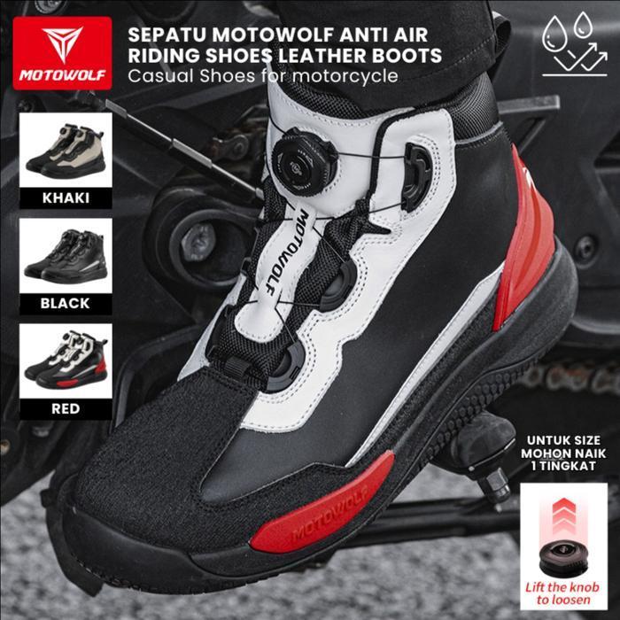 Motowolf Sepatu Motor Touring Waterproof Boots Sunmori High Quality Original