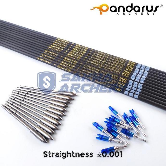 HOT SALE Anak Panah Arrow Alloy Carbon Hybrid ID 3.2mm - Pandarus Elite X10