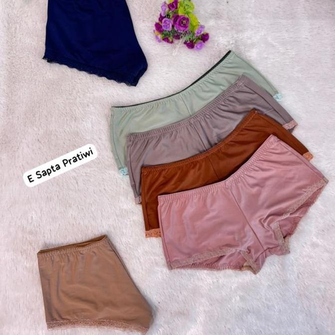 Pastikirim- Promo 6 Pcs Cd Hotpan Polos // Hot Pant // Cd Boxer Jumbo Polos Wanita Shorts Celana