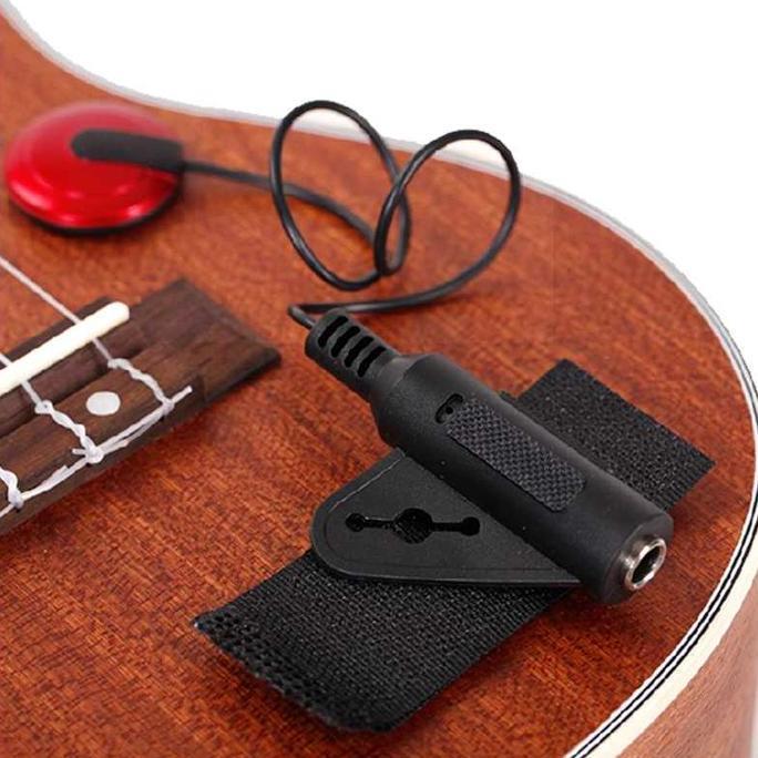 Gongging- Mic Gitar Akustik Tempel Pickup Gitar Akustik St-20 Merah Y3712
