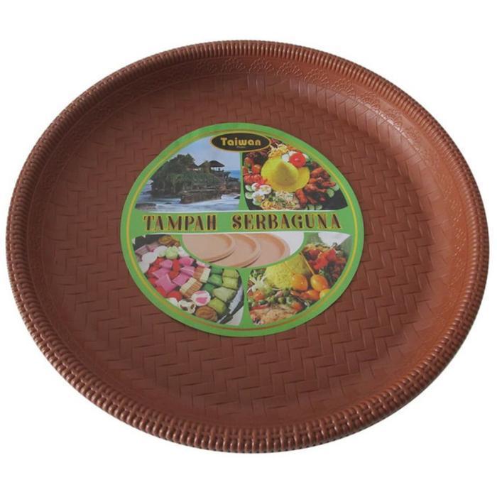 TAMPAH PLASTIK ROTAN (S) / NYIRU PLASTIK / NAMPAN BULAT