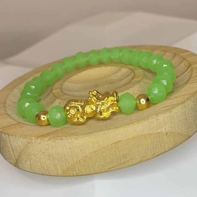 Kilaugaya- Gelang Kristal Naga Emas/ Gelang Kekinian/Gelang Terbaru