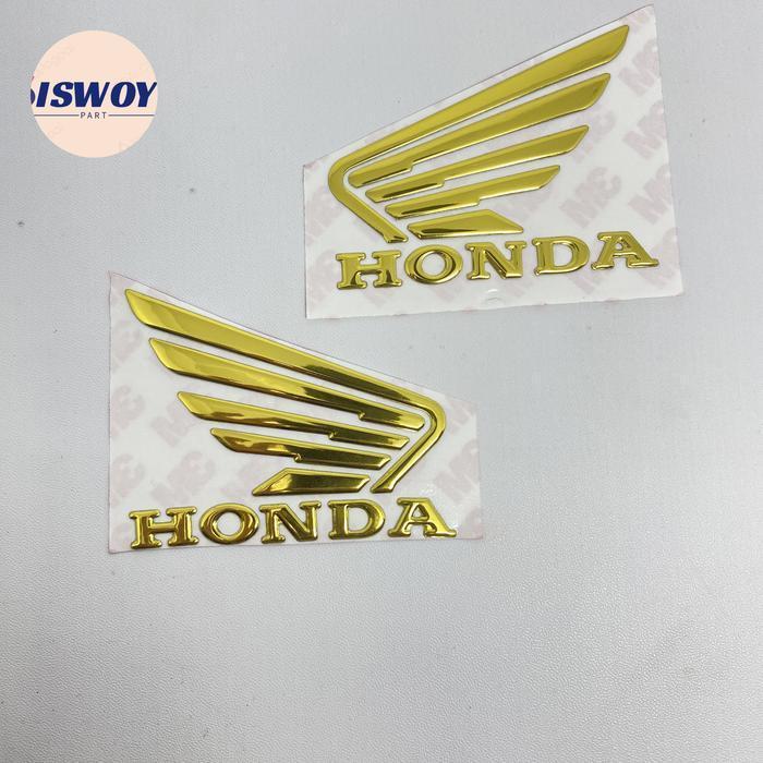 emblem sayap vario 150 gold sepasang kanan kiri