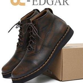 Kakikaki- Oc Edgar Shoes Odoncibaduyut Sneakers Boots Hitam Brown Pria Black