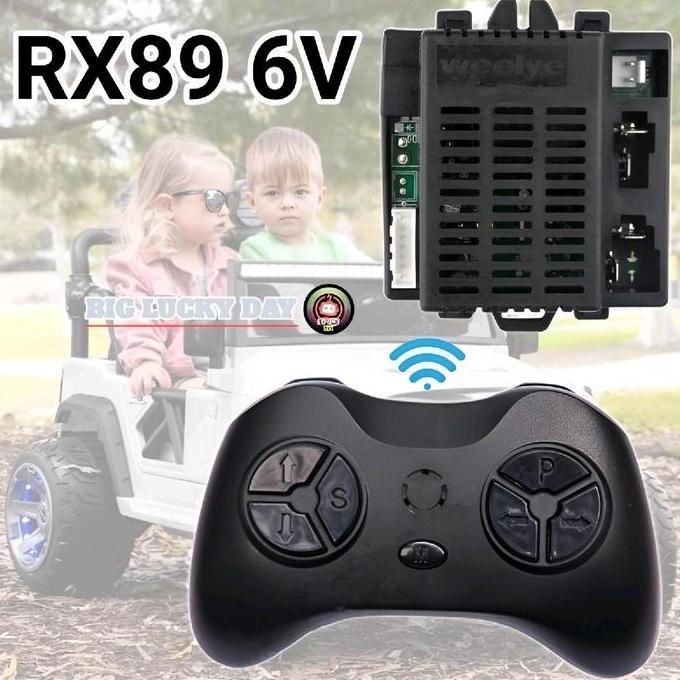 Lansungkirim- Receiver Remot Weelye Rx89 6V 7Pin Mobil Aki Modul Ic Reseiver Reciver Rx 89 Pengganti