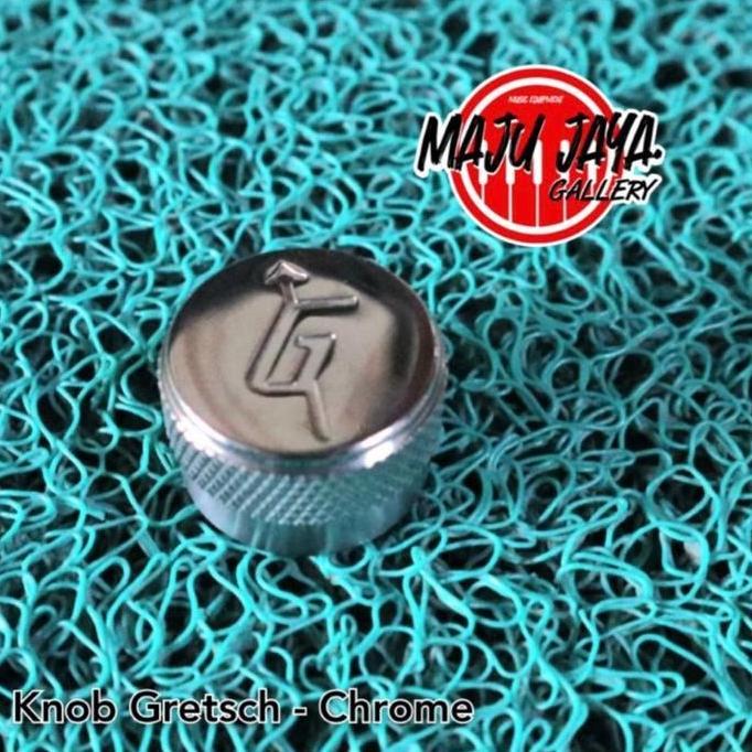 Knob Tutup Potensio Gitar Or Bass Elektrik Gretsch Stainless Steel