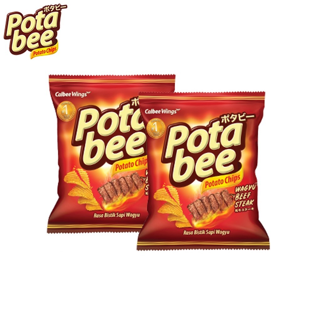 Potabee Keripik Kentang Wagyu Beef Steak 65 gr x2 - Gambar 3