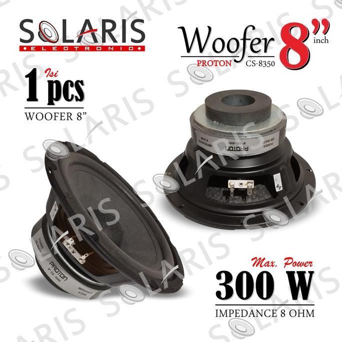 WOOFER 8 Inch DOUBLE MAGNET 300 Watt SPEAKER KARAOKE PROTON CS-8350 Bass Mantap