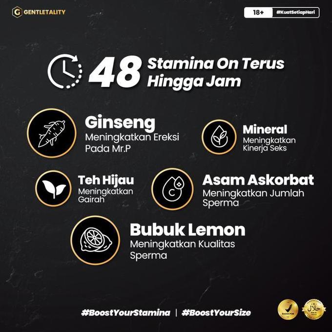 Lgsgkemas- Gentletality Maxboost Rasa Lemon Suplemen Stamina Pria | Gentletality Maxbost Max Bost Ma