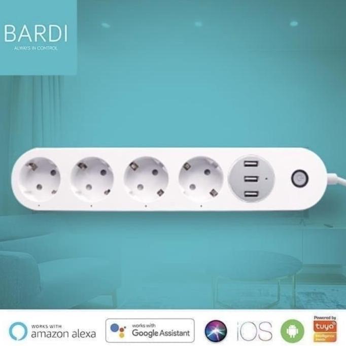 Fastrik- Bardi Power Strip Extension Wifi - Colokan Kabel Smart Home Socket Usb