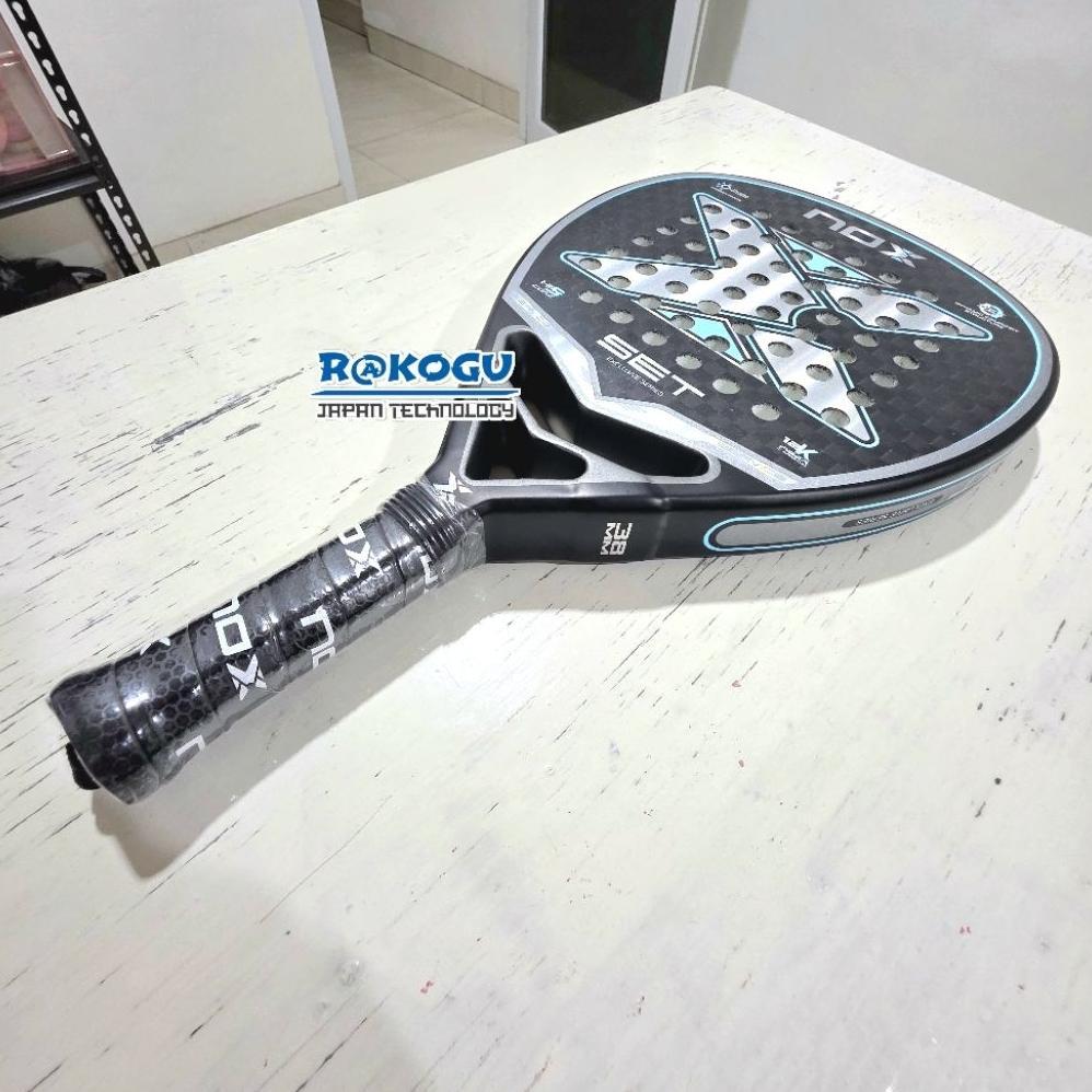 Padel Racket Diamond Nox Set Exclusive Series 12K Fiber Carbon Rough Surface Raket Carbon Frame
