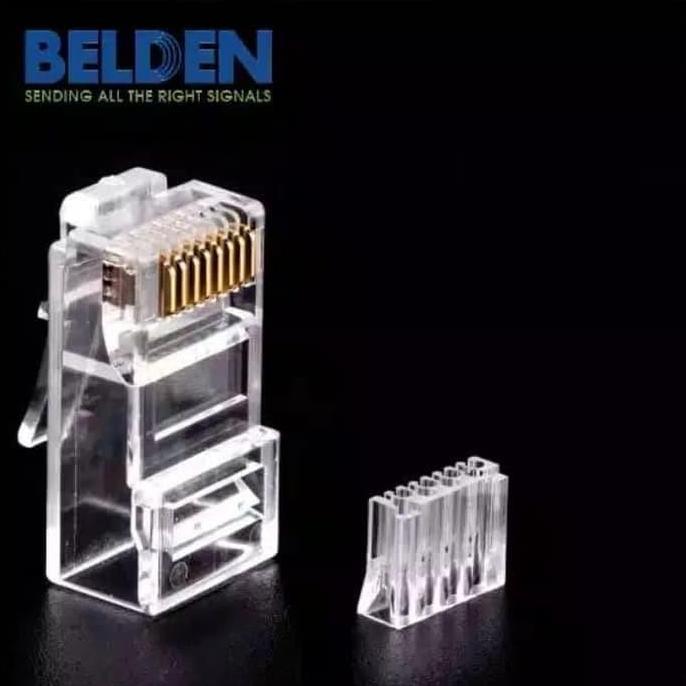Lansungkirim- Konektor Cat6 Utp Rj45 Cat 6 Belden / Rj 45 Belden / Belden