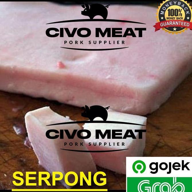 Rouge- Lemak Tebal Babi Potong Dadu / Lemak Dadu Mentah - 500G Frozen