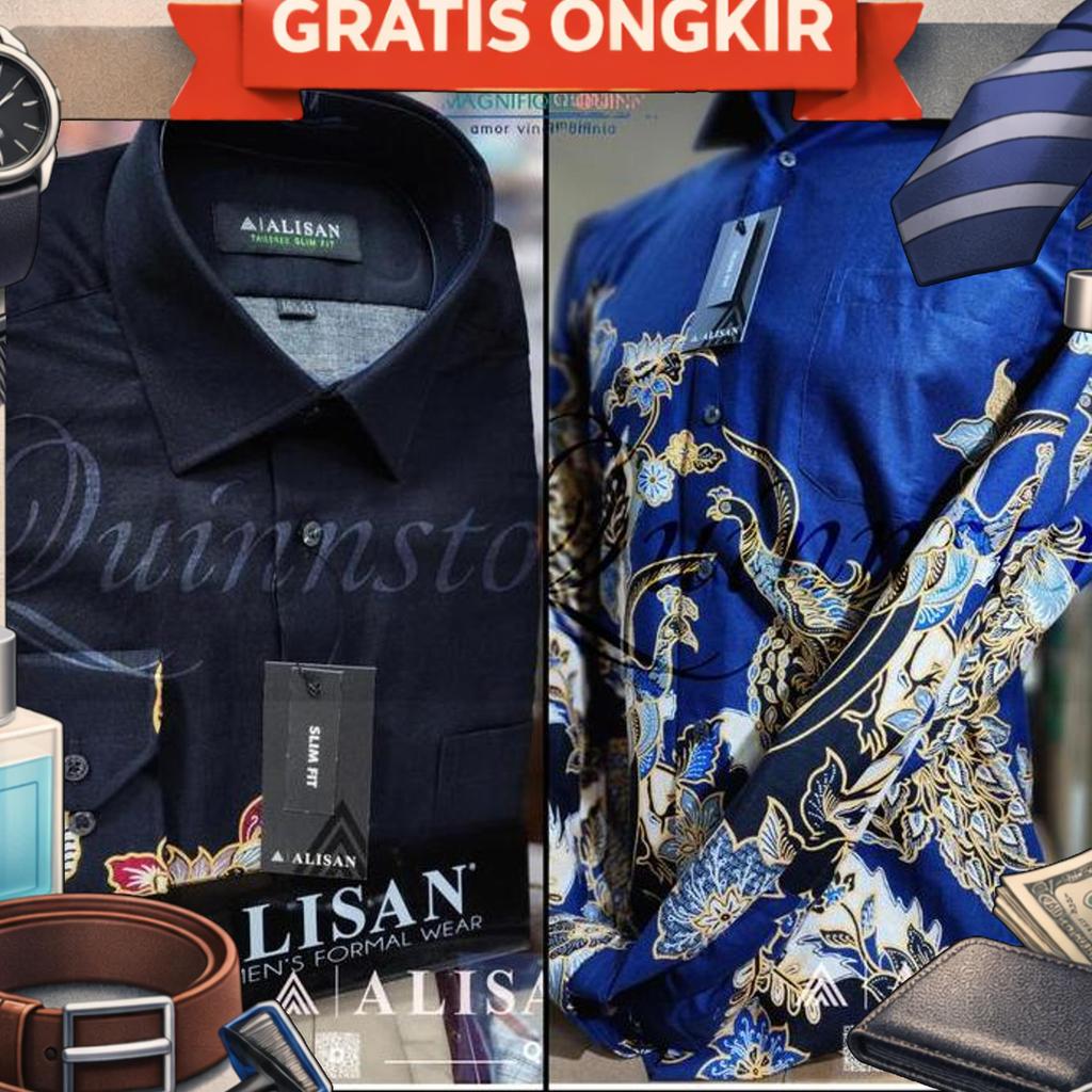Alisan Kemeja Batik Lengan Panjang - Slim Fit - 0121