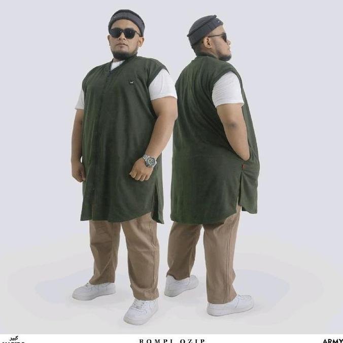 Rompi Pria - Rompi Sholat Shalat Solat Jumbo Big size - ROSAL OZIP KABIRO - Rompi muslim Pria dewasa