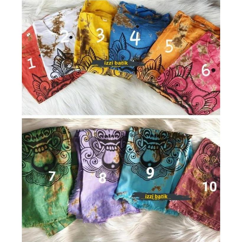 Lansungkirim- Paket 3Pcs Baju Barong Anak Laki Laki Perempuan 1-10 Tahun Setelan Barongan Bali Kaos 