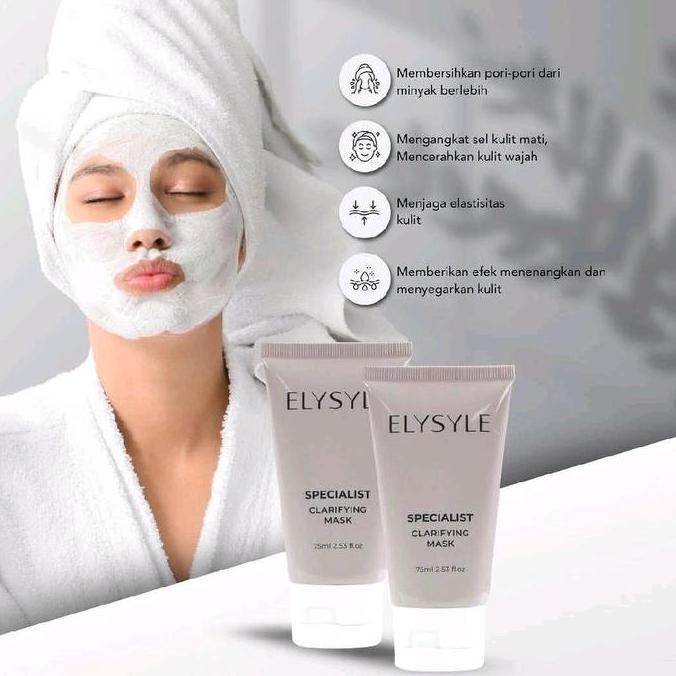 Bytcwr- Elysyle Specialist Clarifying Mask Pengganti Mud Mask Jafra Masker