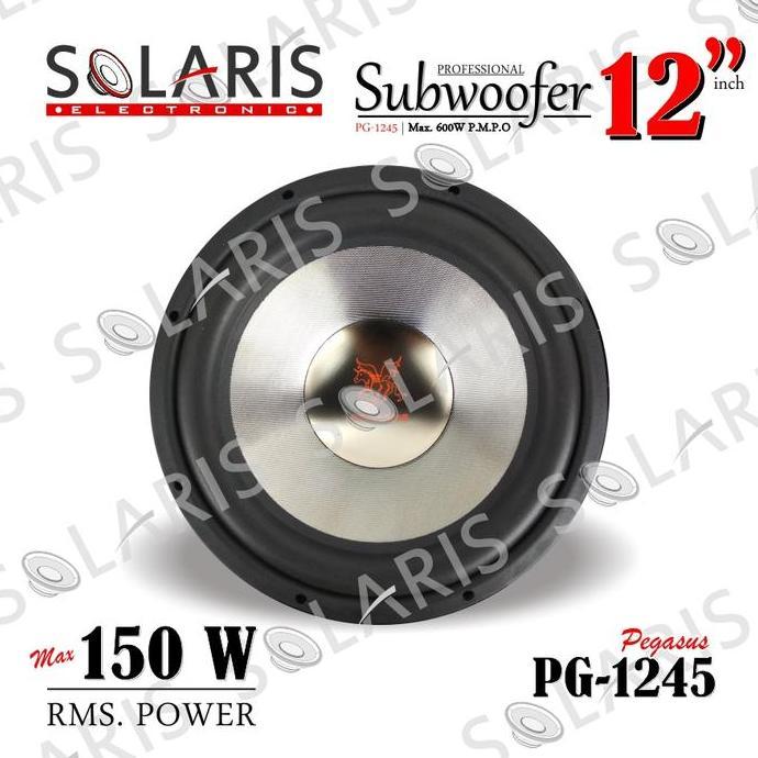 SUBWOOFER 12 Inch 150 Watt RMS DOUBLE COIL Pegasus PG-1245