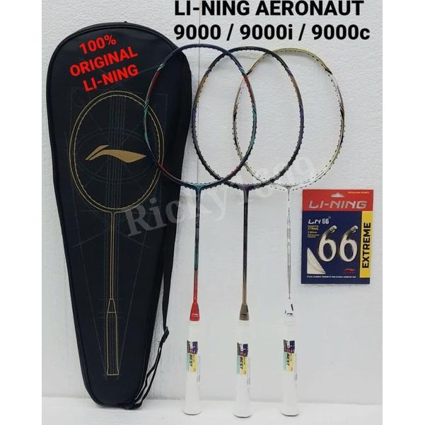 RAKET BADMINTON LINING AERONAUT 9000 -  AERONAUT 9000I - AERONAUT 9000C - ORIGINAL LI-NING MADE IN C