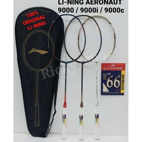 RAKET BADMINTON LINING AERONAUT 9000 -  AERONAUT 9000I - AERONAUT 9000C - ORIGINAL LI-NING MADE IN C