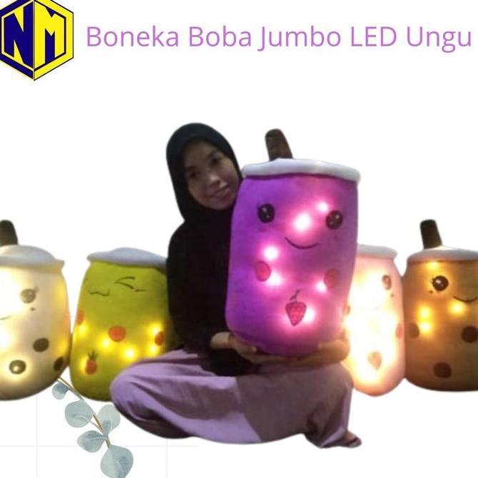 Gas,Cod- Bantal Boba Jumbo Boneka Boba Besar Lampu Led Harga Murahbgt