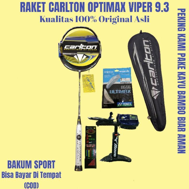 Raket Carlton optimax viper 9.3 kualitas 100% Original Asli Bisa (COD)