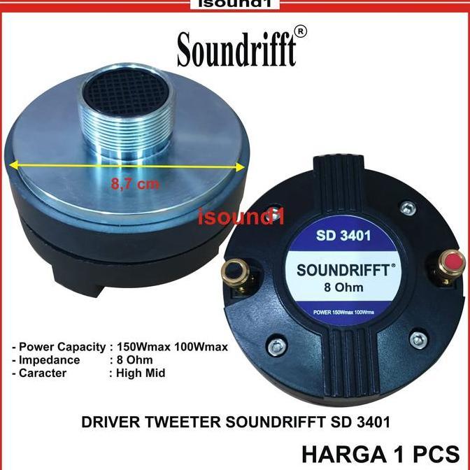 TWEETER TWETER TWITER DRIVER SPEAKER DOME 4 INCH SOUNDRIFFT SD3401