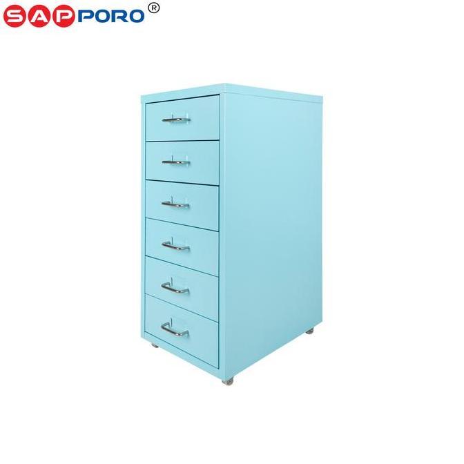 Doxdoc- Sapporo Alzey - Lemari Kantor | Lemari Besi Portable 6 Laci