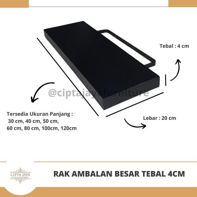 Lansungkirim- Rak Ambalan Dinding Besar Minimalis Hiasan Papan Hambalan Kayu Melayang Dinding Ukuran