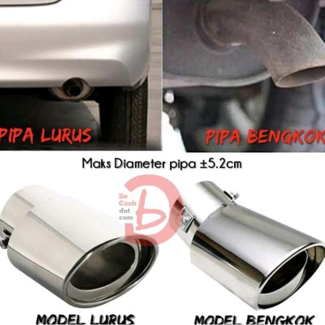 Yesss- Variasi Tambahan Tip Muffler Ujung Pipa Knalpot Mobil - Calya Sigra Avanza Xenia Xpander Yari