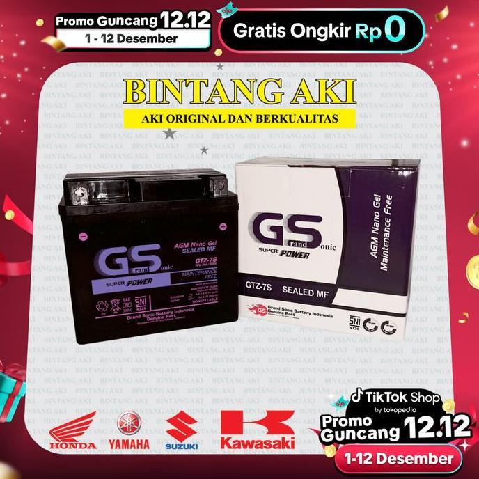 Look- Aki Nmax Old Nmax New Gtz7S Accu Kering Motor  Motorcycle