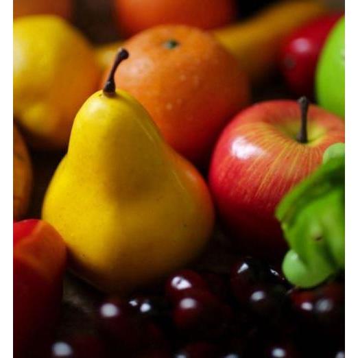 Allthebest- Display Buah Sayur sintetis Artificial Plastik Palsu Apple Pear