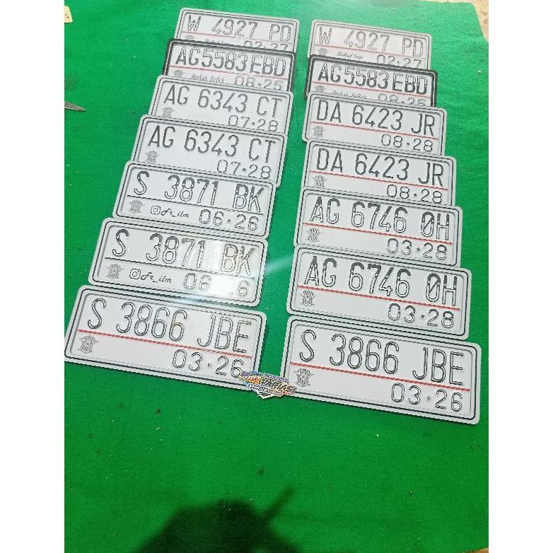 COD PLAT  NOMOR ACRILIK WARNA PUTIH PLAT MOTOR, PLAT CUSTOM, PLAT VARIASI.