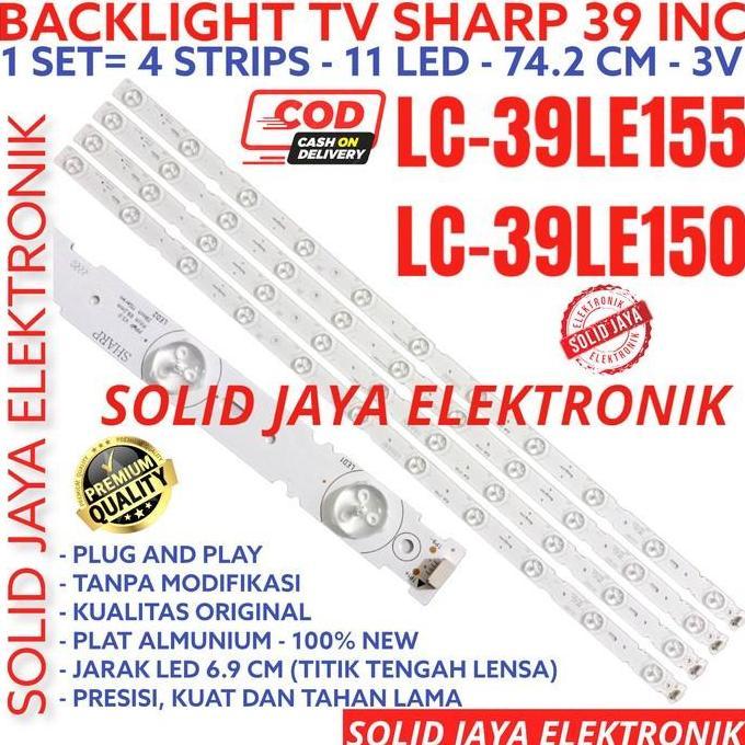Backlight Tv Led Sharp 39 Inc Lc 39Le155 39Le150 39Le155M 39Le150M Lc39Le155M Lc39Le150M Lc39Le155 L