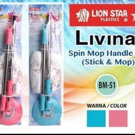 SPIN MOP LION STAR HANDLE/ TONGKAT GAGANG PEL LIVINA SPIN MOP LION STAR BM-51