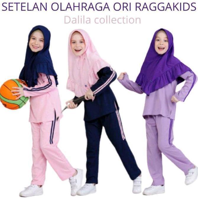 Promo Setelan olahraga anak perempuan Raggakids usia 3 - 13 tahun | Setelan piyama anak | Baju set o