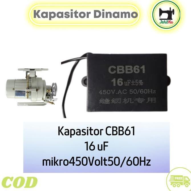 Bestone- Kapasitor Dinamo Mesin Jahit Dan Mesin Obras Industri CBB61