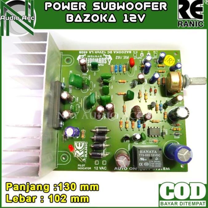 Bestone- Kit Power Subwoofer Mobil Bazooka 12V DC