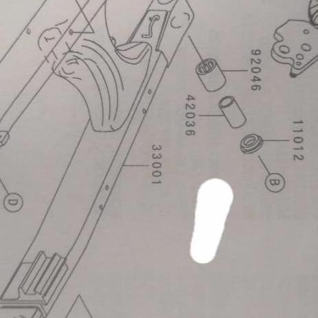 cap seal laher arem KLX 250 11012